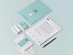 文具品牌VI模型Mockup psd下载